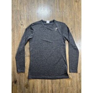 Gymshark Arrival Long Sleeve Slim Fit Dark Gray T-shirt Men’s Small